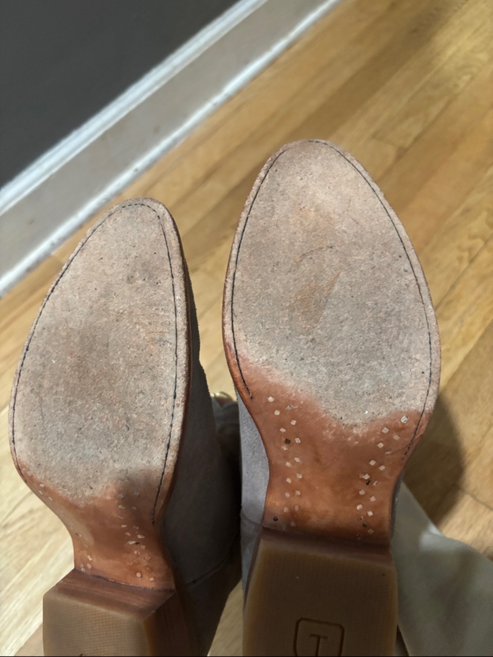 TECOVAS suede leather cowboy booties - Picture 12 of 16